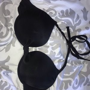 Black bathing suit top